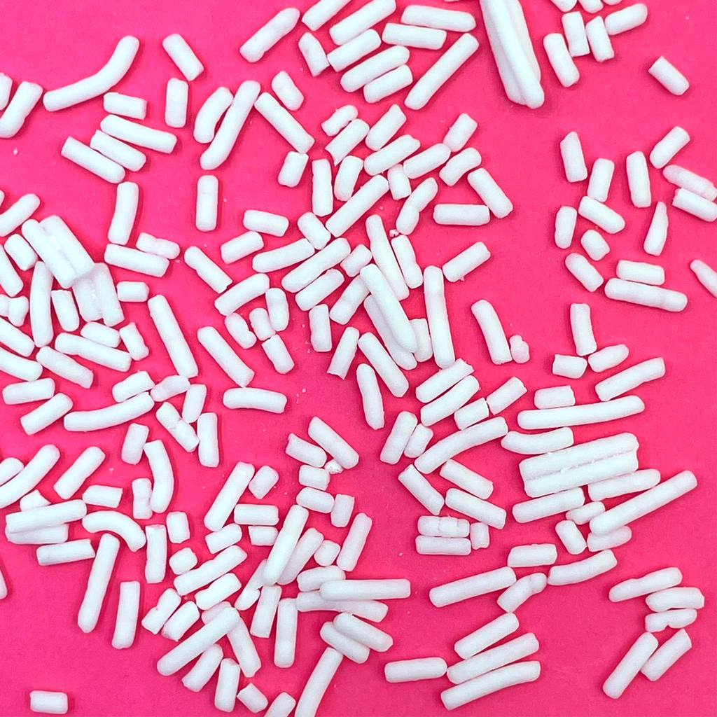 White sprinkles