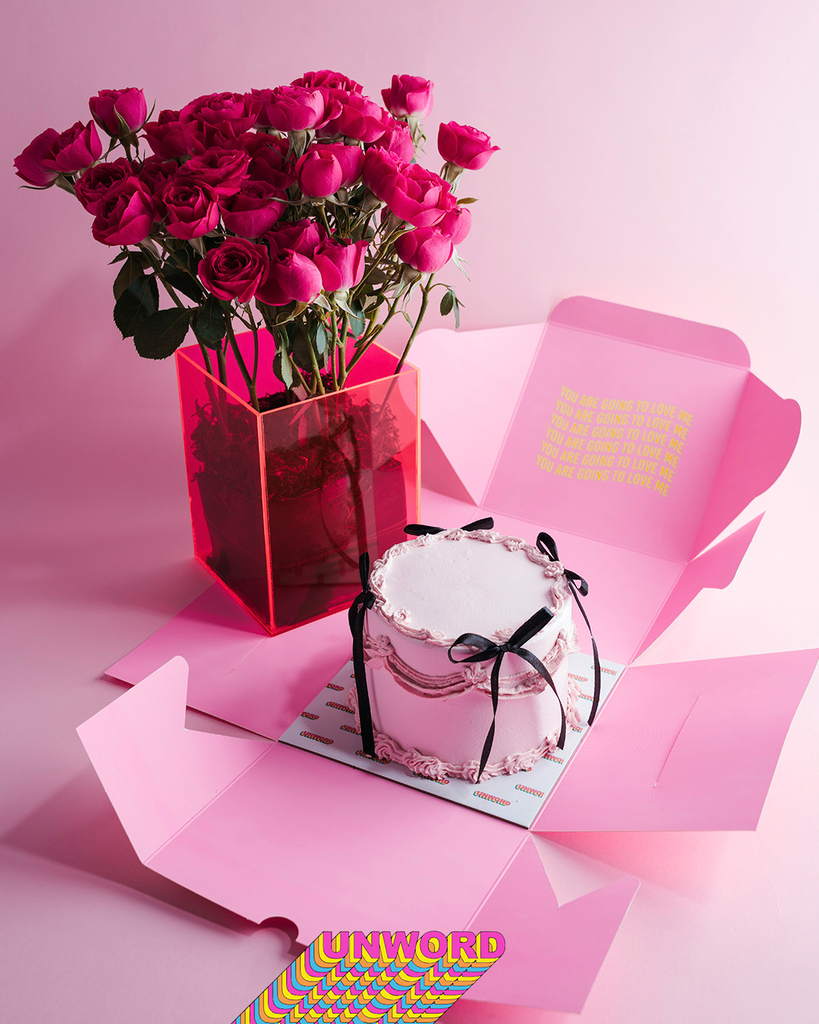 Mini roses cake bouquet