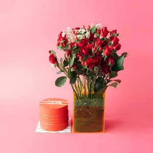Cake bouquet - Blue
